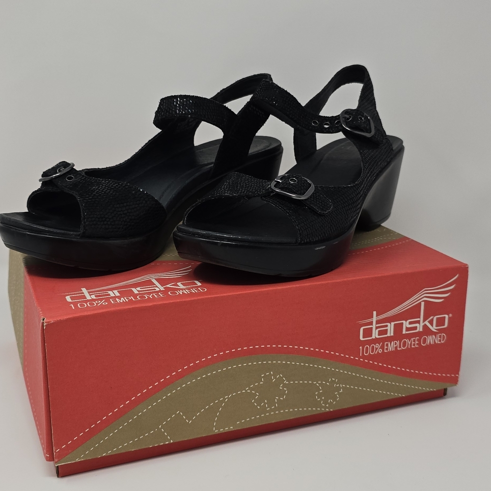 Dansko Black Women's Sandals